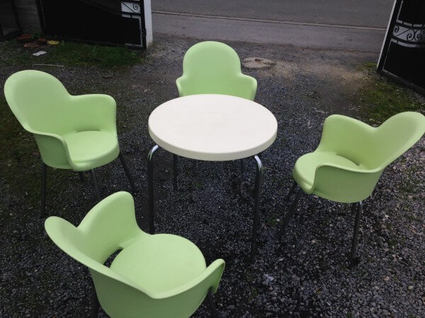 mobilier en plastique