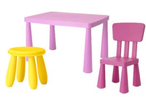 mobilier enfant en plastique